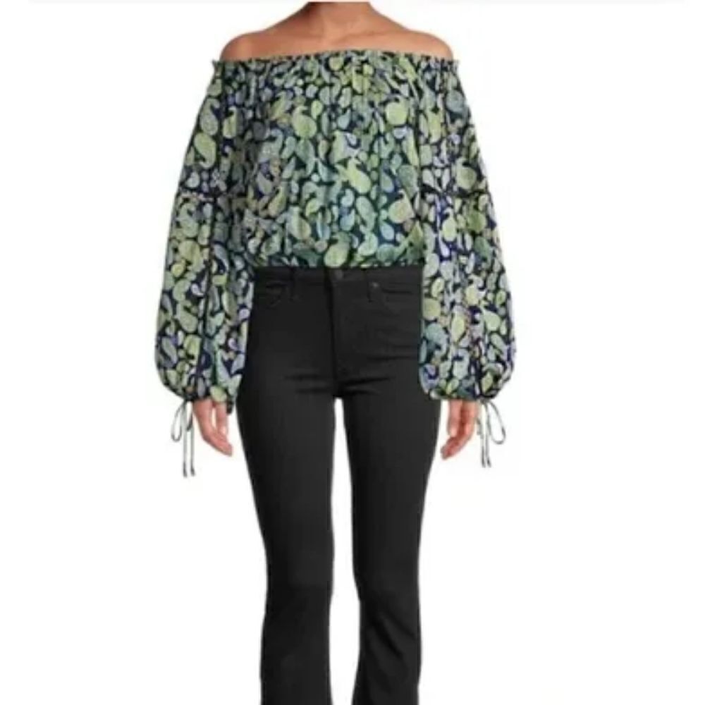Intimately Free People Long Sleeve Sundown Bodysuit Classic Combo Size S Boho